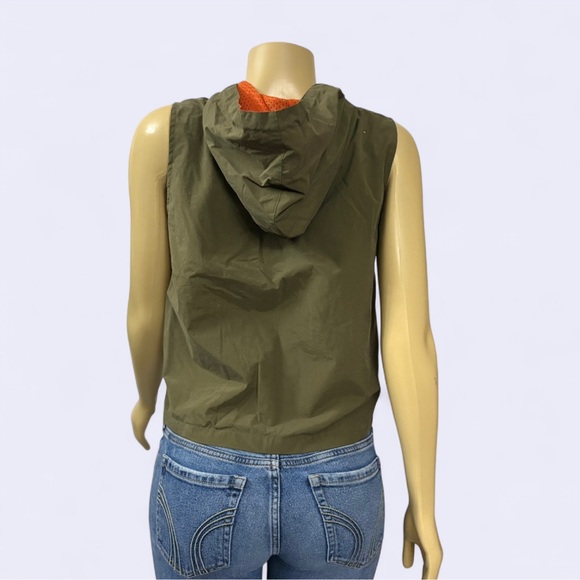 No Boundaries Olive Vest with Bright Orange Hood jeans not included - Picture 5 of 10